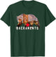 Sacramento California State Bear Souvenir Great Gift T-Shirt - T-Shirt | Forest