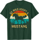 Vintage Sunset Wild Mustang Horse Go Wild Adopt a Mustang T-Shirt - T-Shirt | Forest