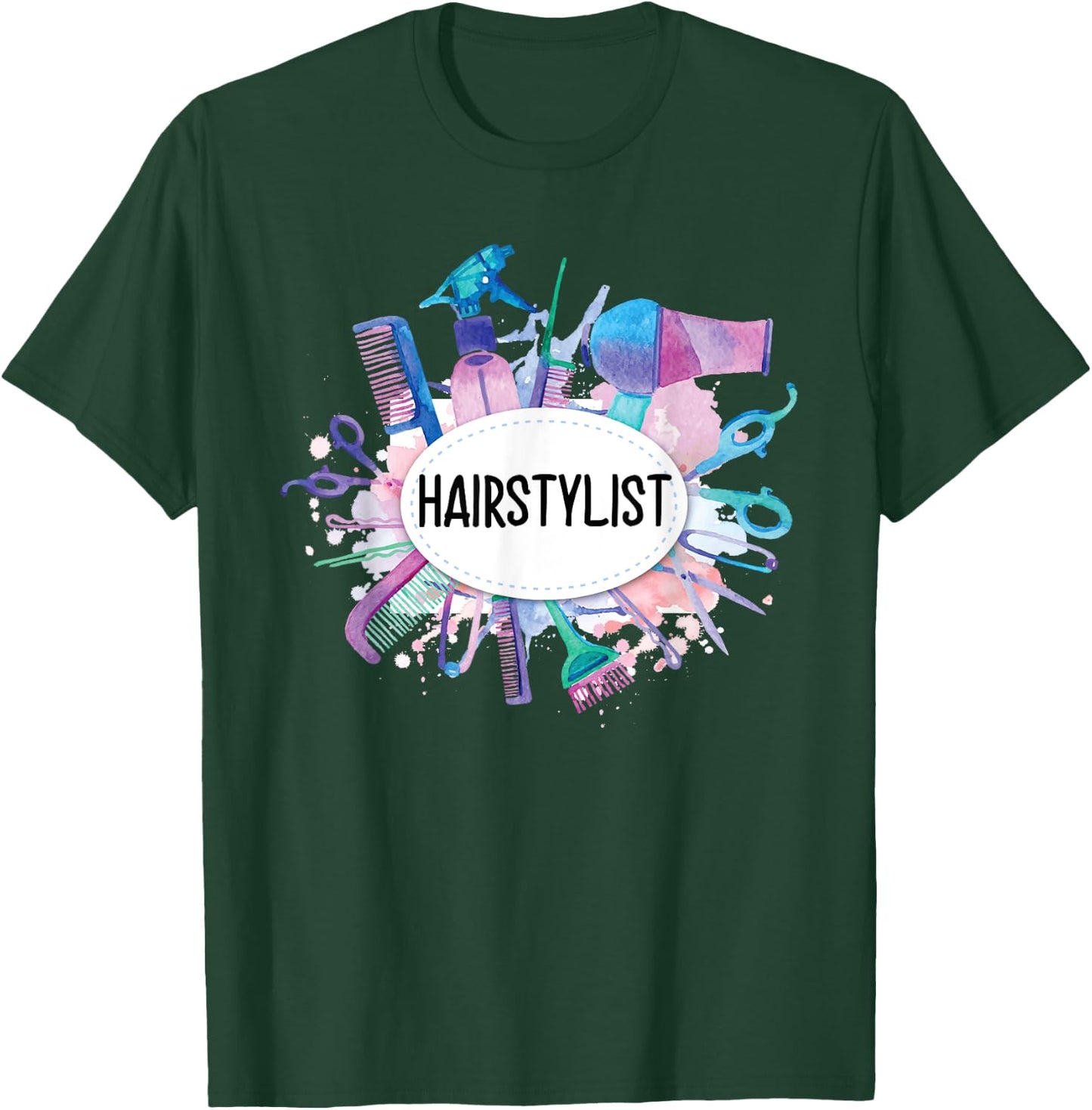Barber Hairdresser Women Gift Hairstylist T-Shirt - T-Shirt | Forest