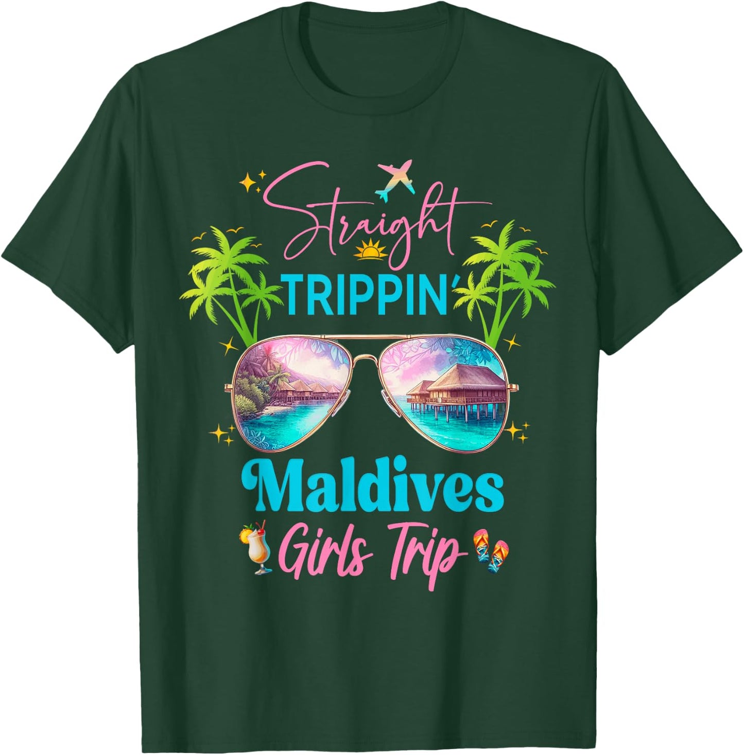 Maldives Vacation Birthday Girls Trip T-Shirt - T-Shirt | Forest
