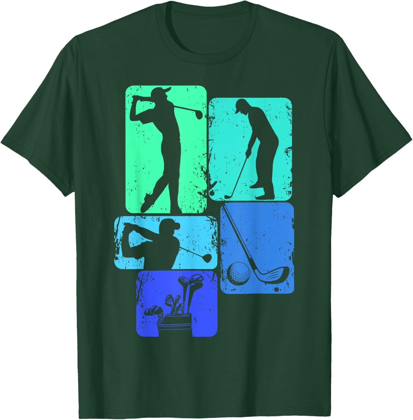 Golf Club Golfer Golfing Boys Kids T-Shirt - T-Shirt | Forest