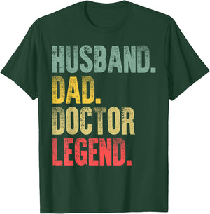Funny Vintage Shirt Husband Dad Doctor Legend Retro T-Shirt - T-Shirt | Forest