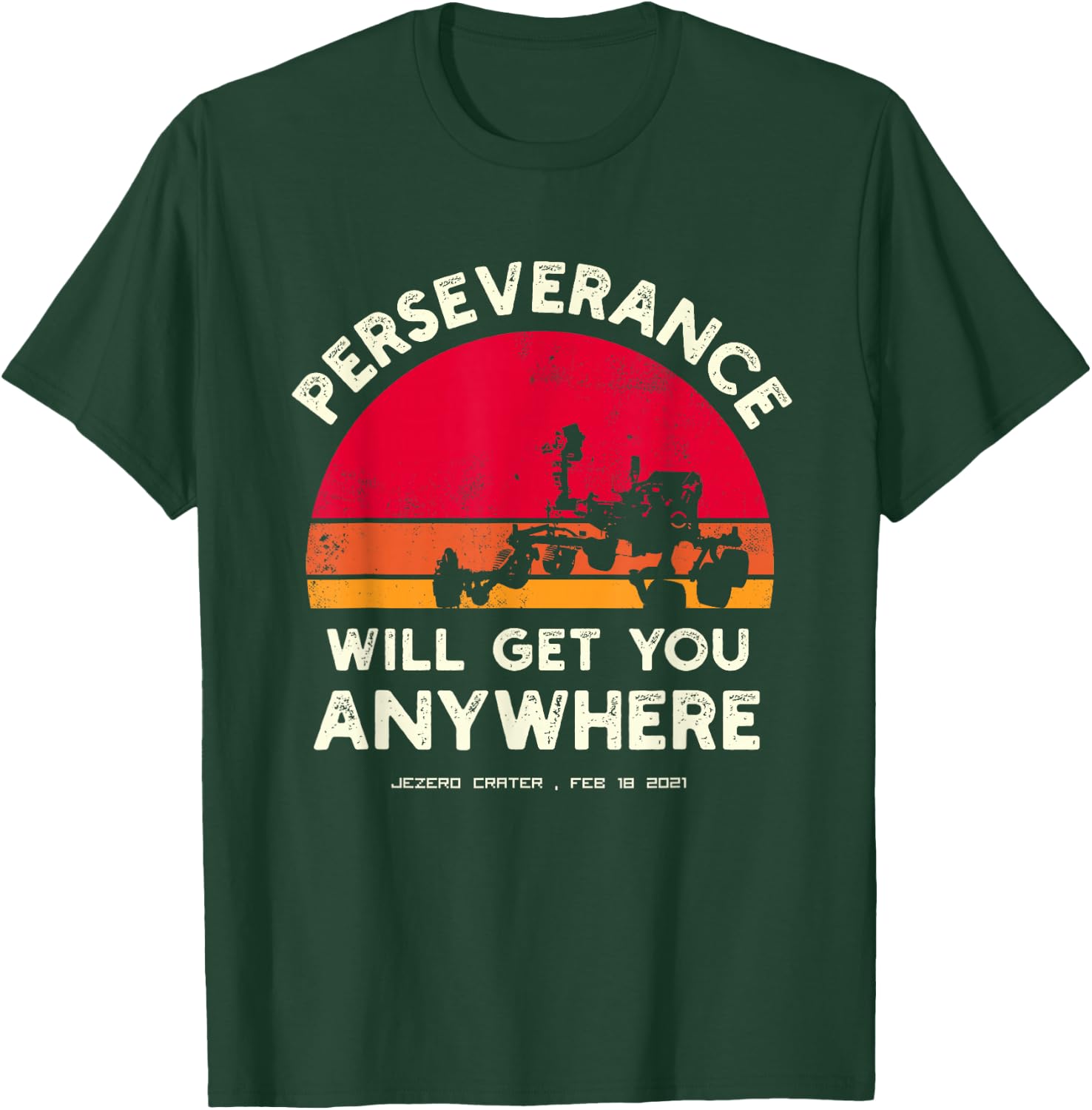 Perseverance Mars Rover Landing 2021 Mission T-Shirt - T-Shirt | Forest