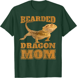 Cute Bearded Dragon Mom Mama Bearded Dragon Mother T-Shirt - T-Shirt | Forest
