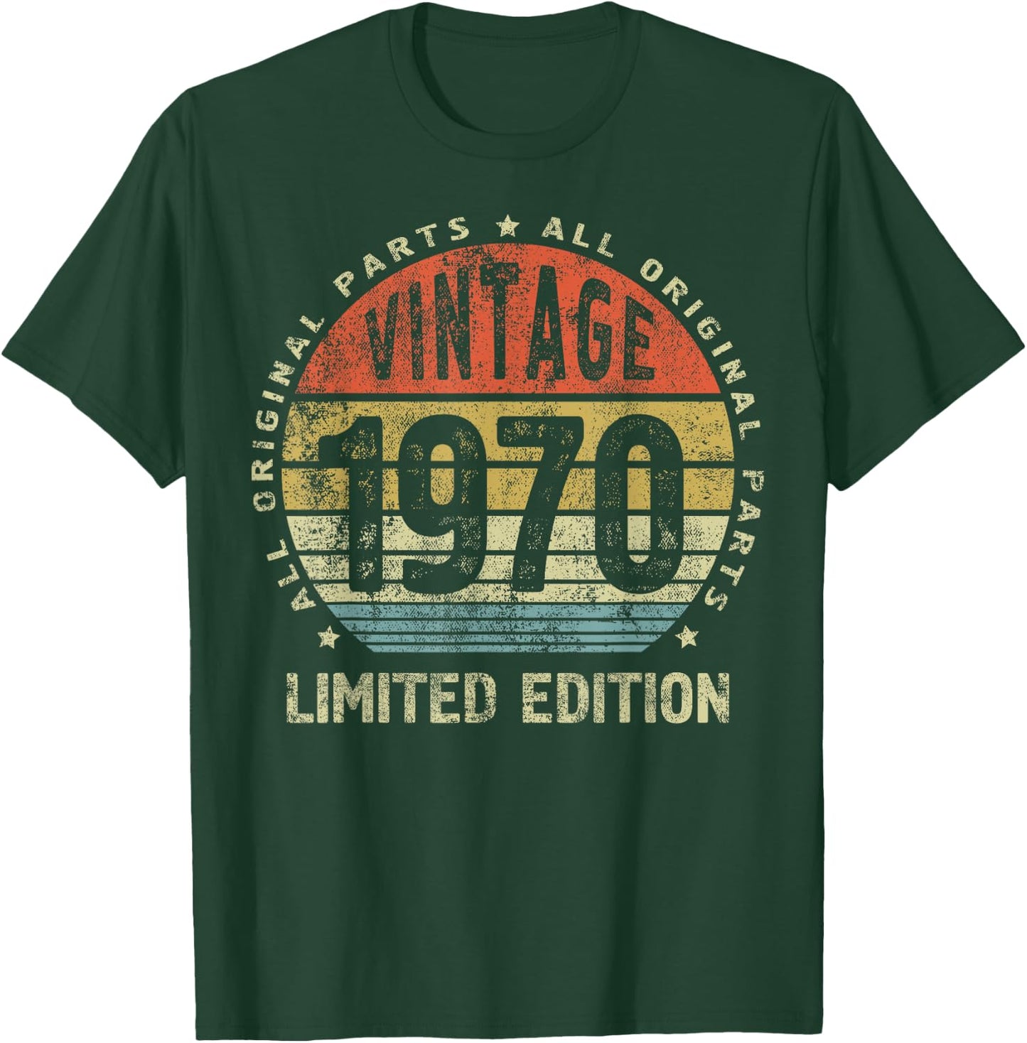 Birthday Gift - All Original Parts - Born 1970 T-Shirt - T-Shirt | Forest