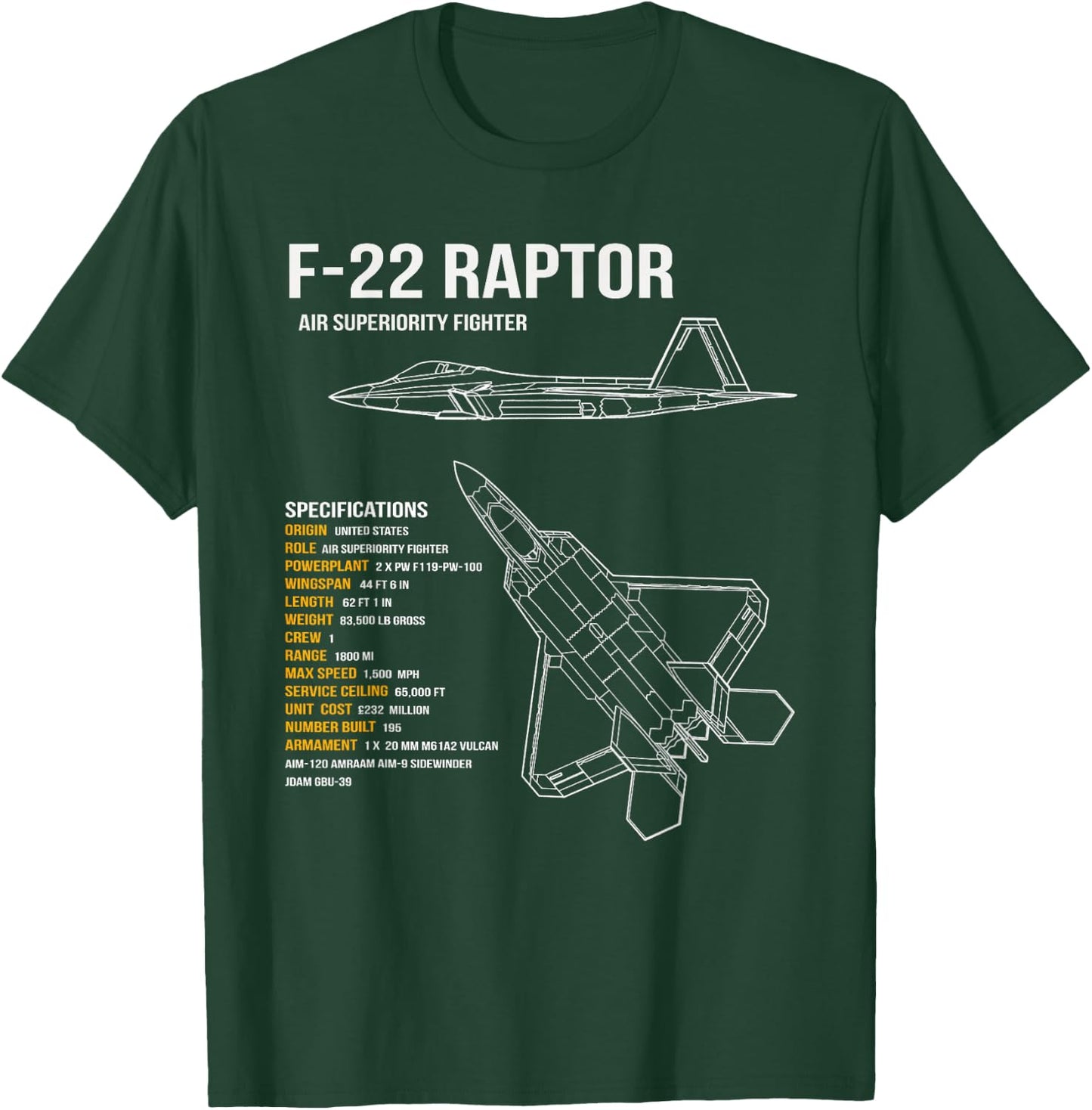 F-22 Raptor T-Shirt - T-Shirt | Forest