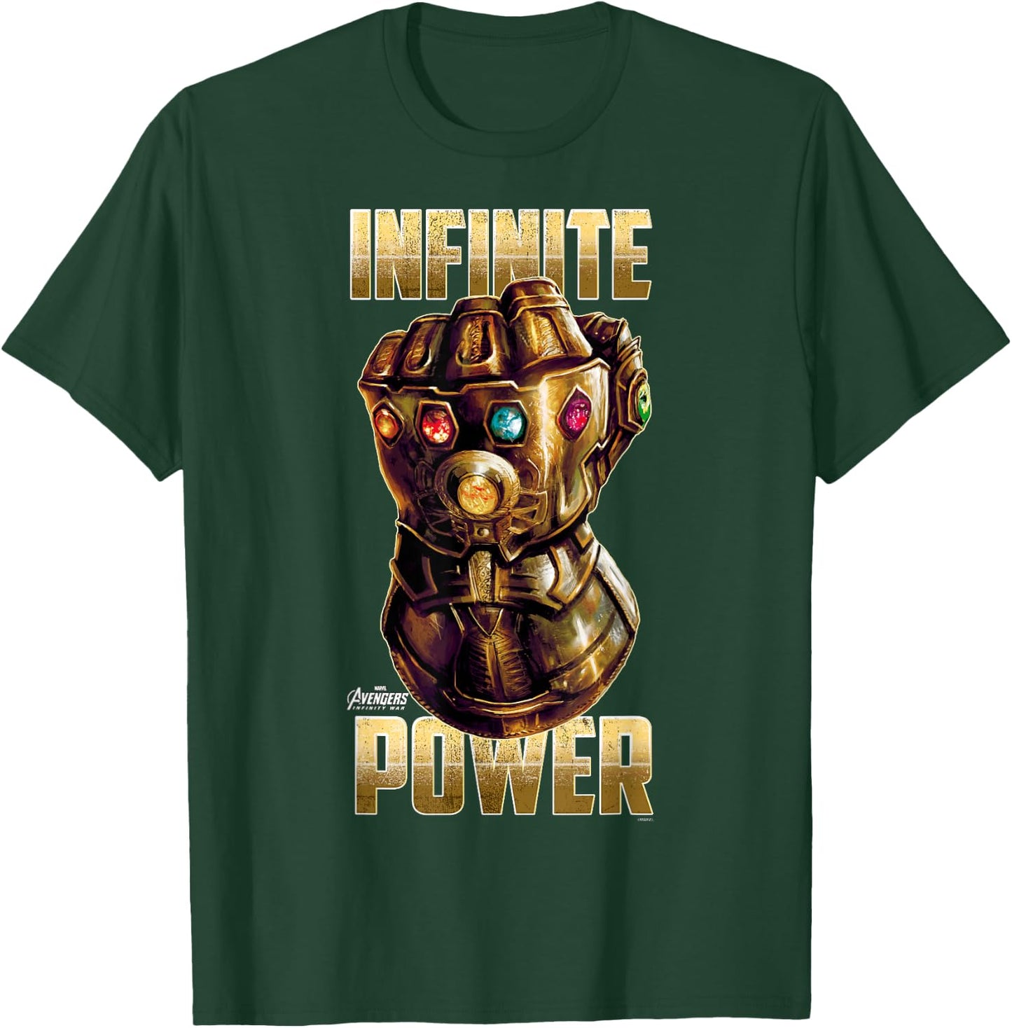 Marvel Avengers Infinity War Infinite Power Graphic T-Shirt - T-Shirt | Forest