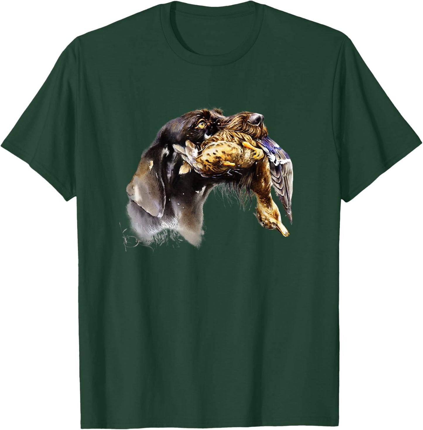 German Wirehaired Pointer Deutsch Drahthaar T-Shirt - T-Shirt | Forest
