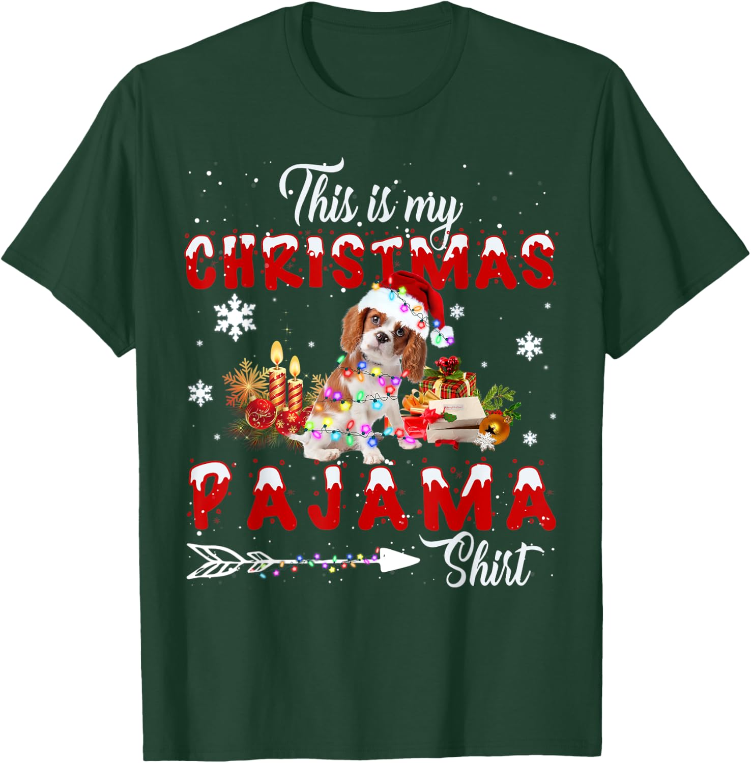 This is My Christmas Pajama Cavalier King Charles Spaniel T-Shirt - T-Shirt | Forest