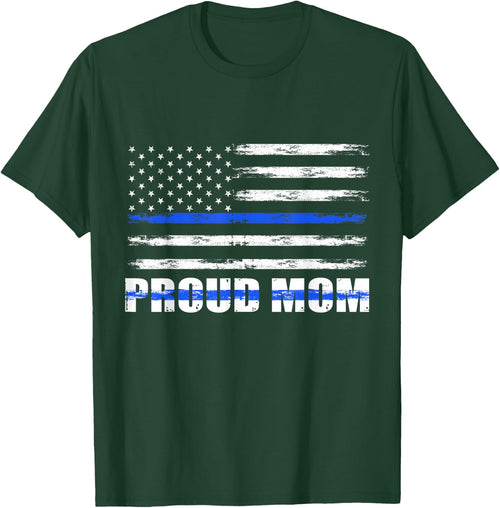 Police Officer Mom, Proud Mom Blue Line Family Mother's Day