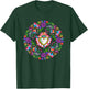 Colourful Floral Embroidery Heart Pattern Mexican Otomi T-Shirt - T-Shirt | Forest