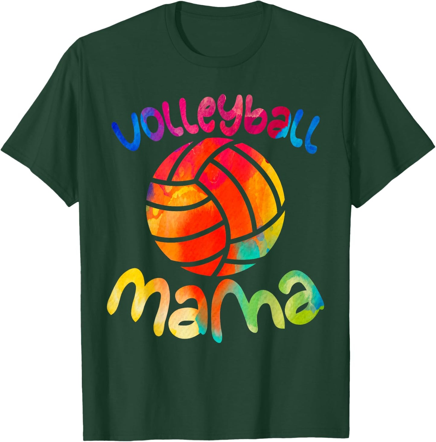 Cool Volleyball Shirt Fancy Volleyball Mama Sporty Mom T-Shirt - T-Shirt | Forest