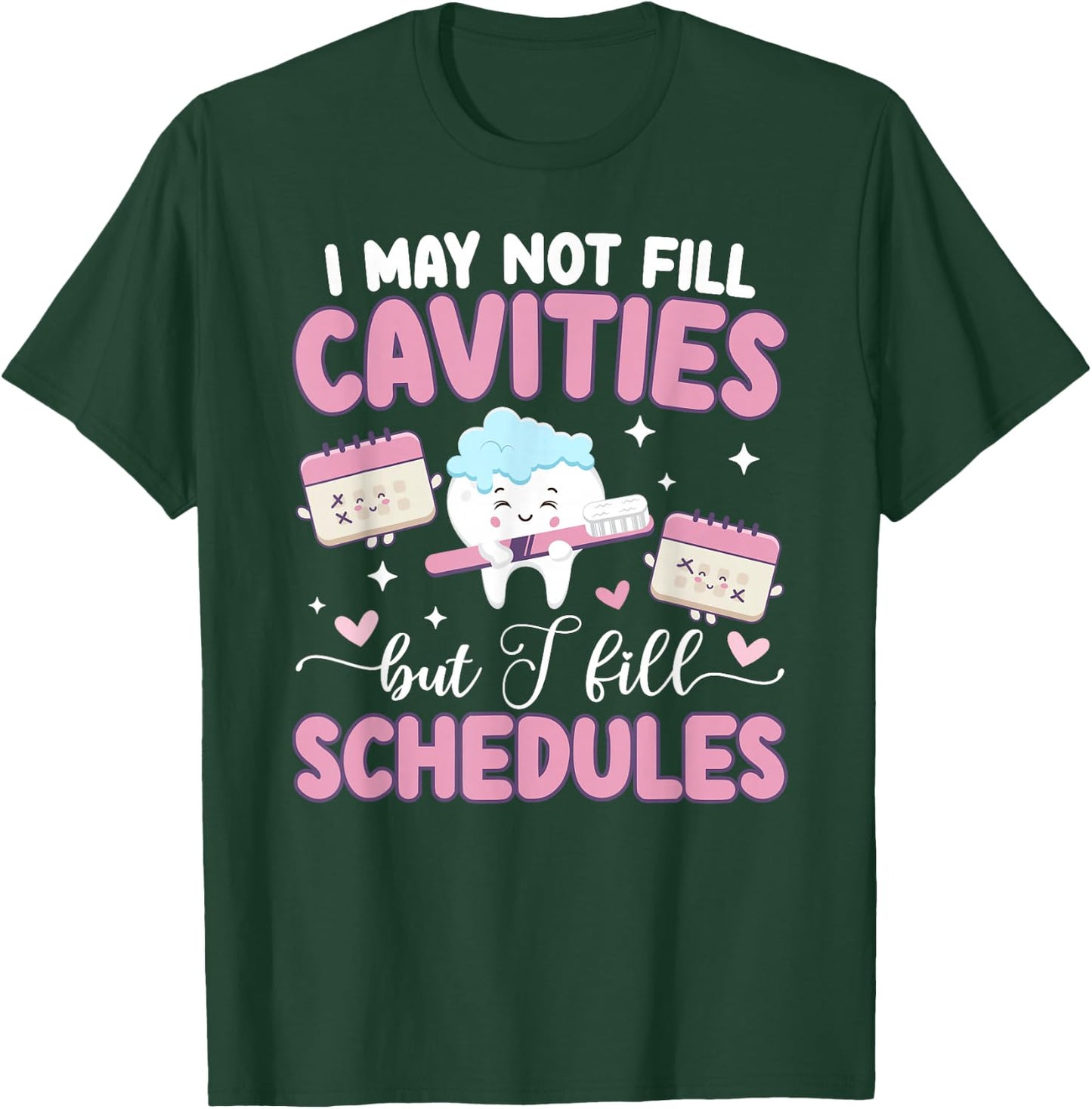 Best Dental Receptionist Appreciation Dentist Receptionist T-Shirt - T-Shirt | Forest