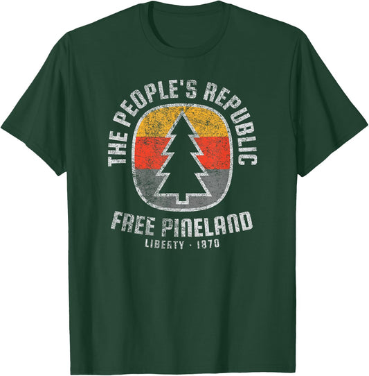American Marauder: Free Pineland Camping Badge T-Shirt - T-Shirt | Forest
