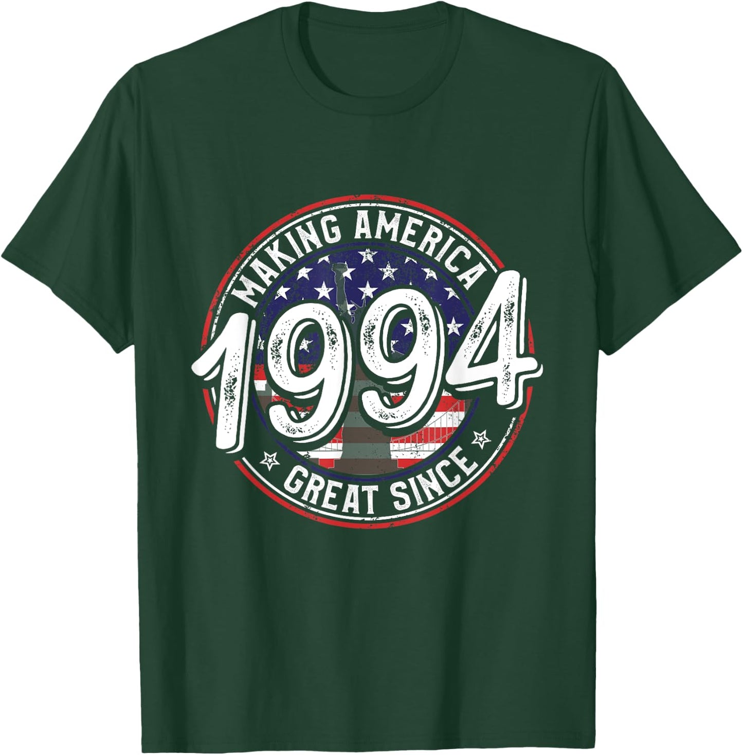 Making America Great Since 1994 American Flag Birthday T-Shirt - T-Shirt | Forest