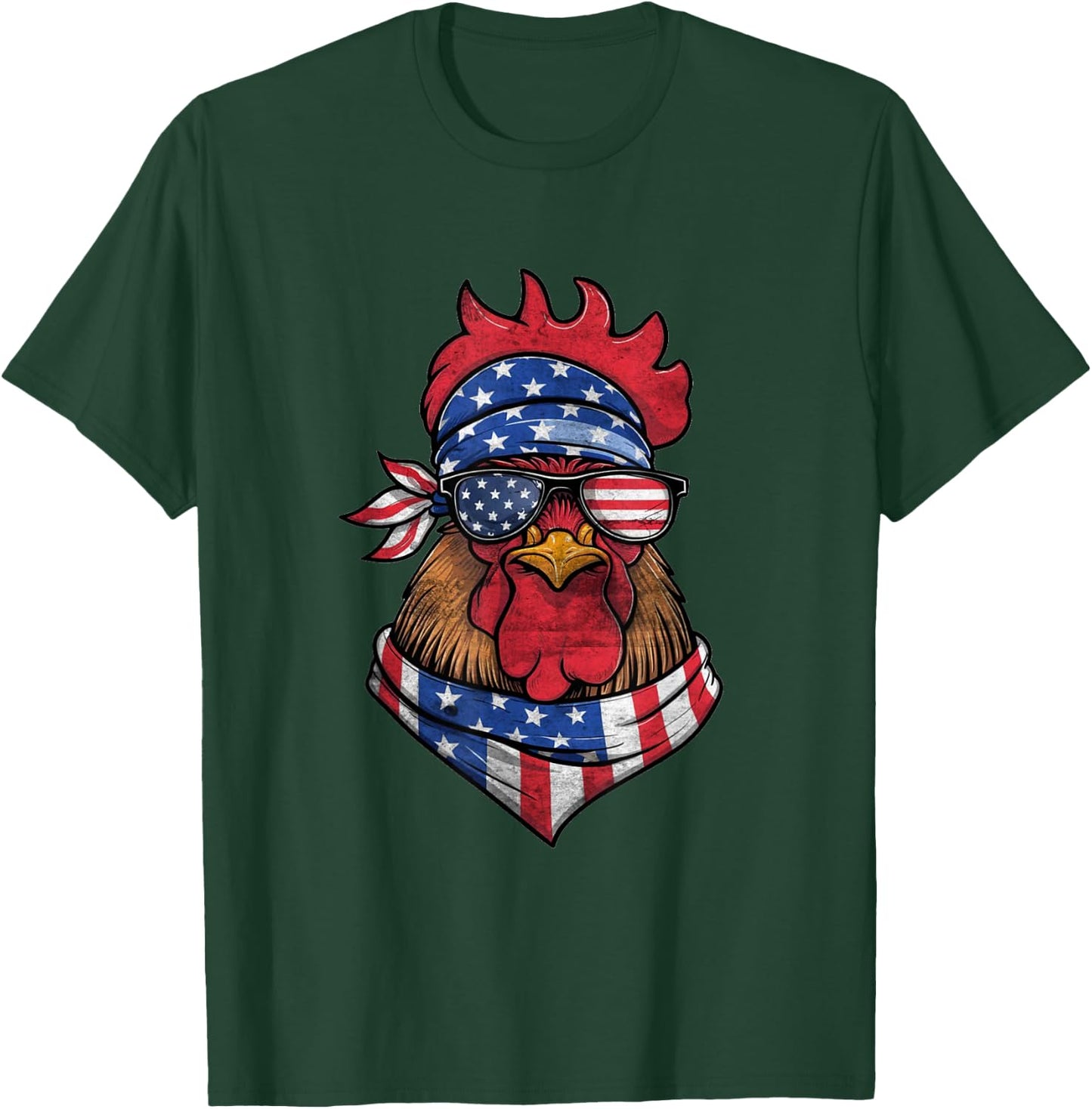4th Of July Boys Kids Fourth Of July American Bald Eagle T-Shirt - T-Shirt | Forest