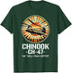 Vintage CH-47 Chinook Military Helicopter T-Shirt - T-Shirt | Forest