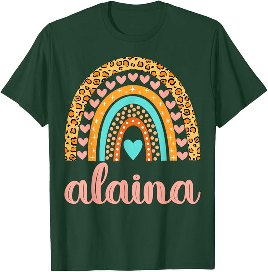 Alaina Alaina Name Birthday Shirt Gift T-Shirt - T-Shirt | Forest