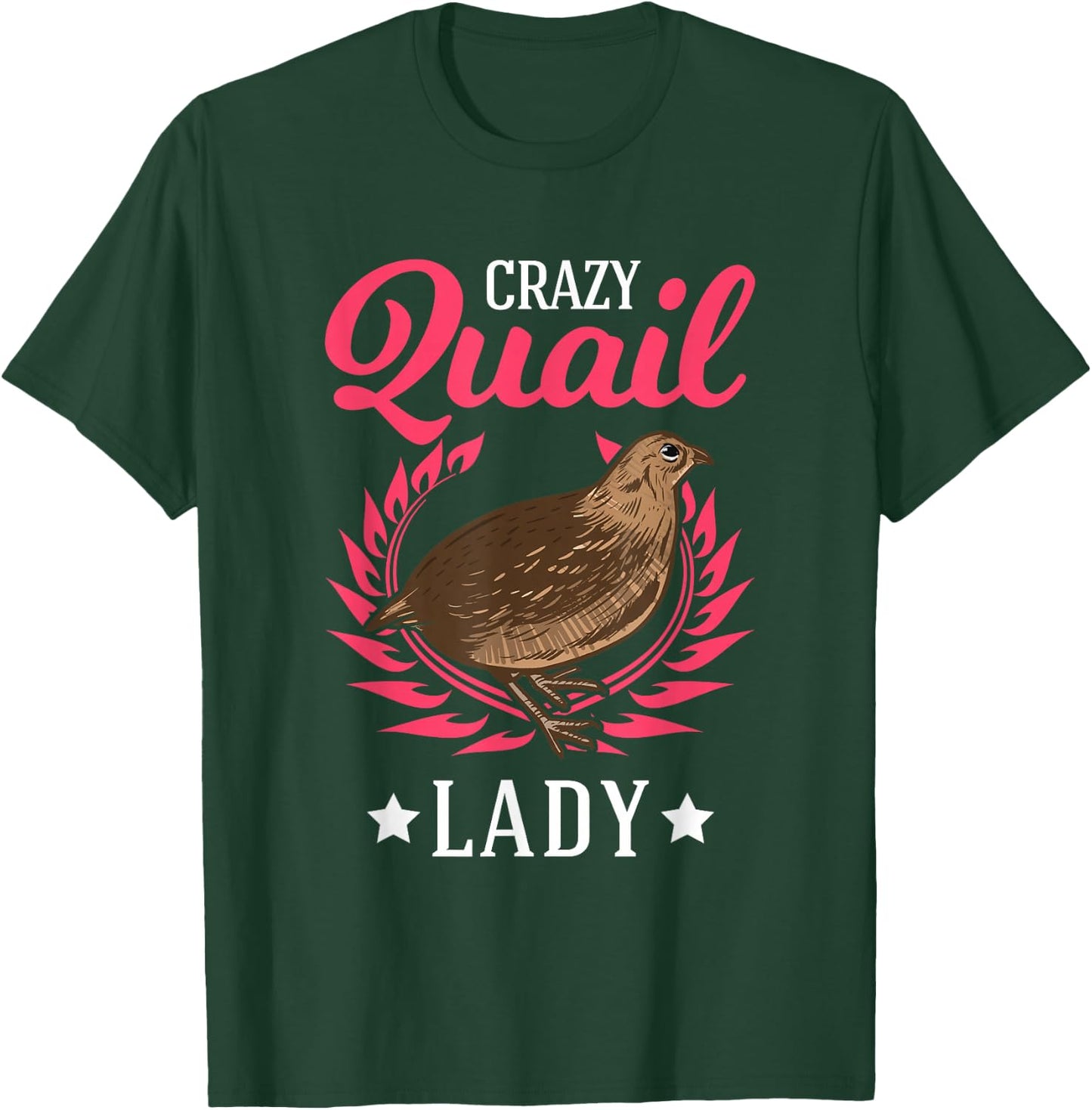 Quail Owner Clothes Crazy Quail Lady Women's Black Japanese Quail T-Shirt - T-Shirt | Forest