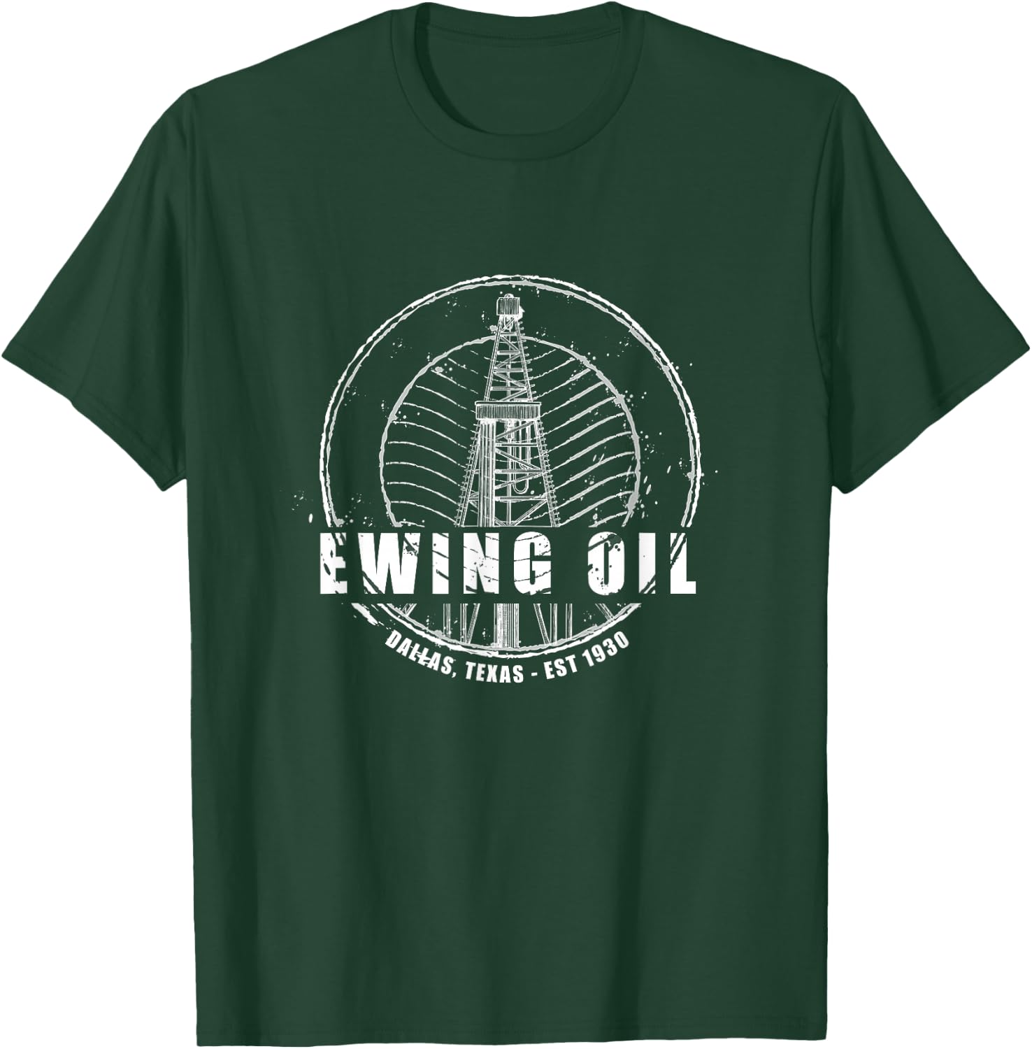 Dallas | Ewing Oil Company Classic 80's TV T-Shirt - T-Shirt | Forest