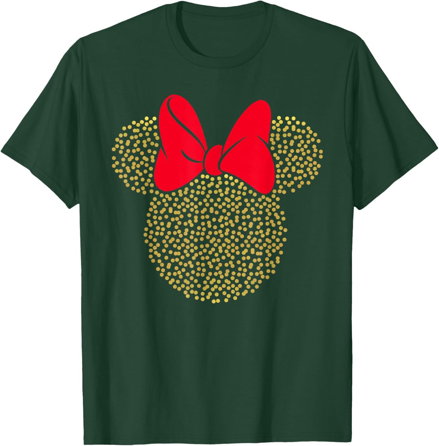 Disney Minnie Mouse Dotted Gold Icon Small T-Shirt - T-Shirt | Forest