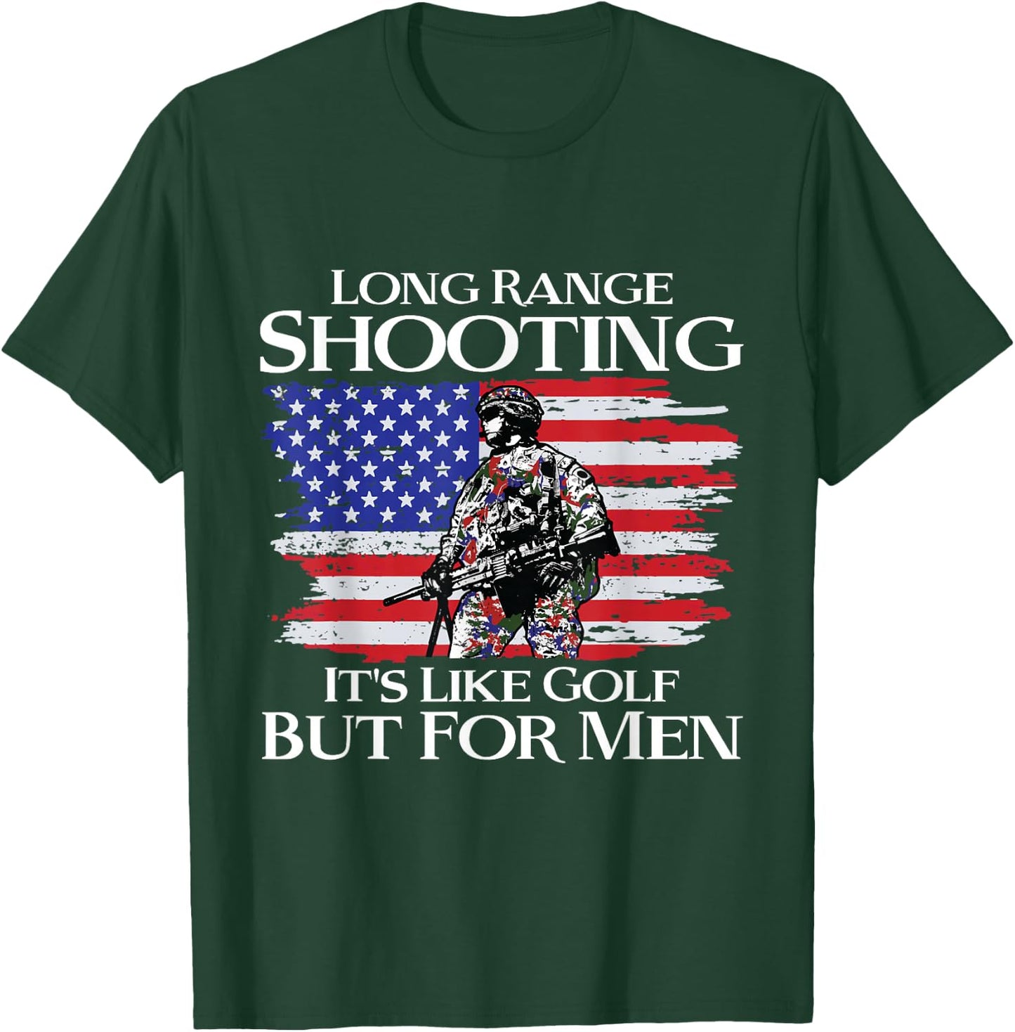 Windscreen shooting is like golf 's pistol shooters T-Shirt - T-Shirt | Forest