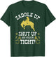 Rodeo Saddle Up, Bronc Riding Cowboy Rodeo Western T-Shirt - T-Shirt | Forest