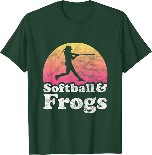 Softball and Frogs Women or Girls Frog