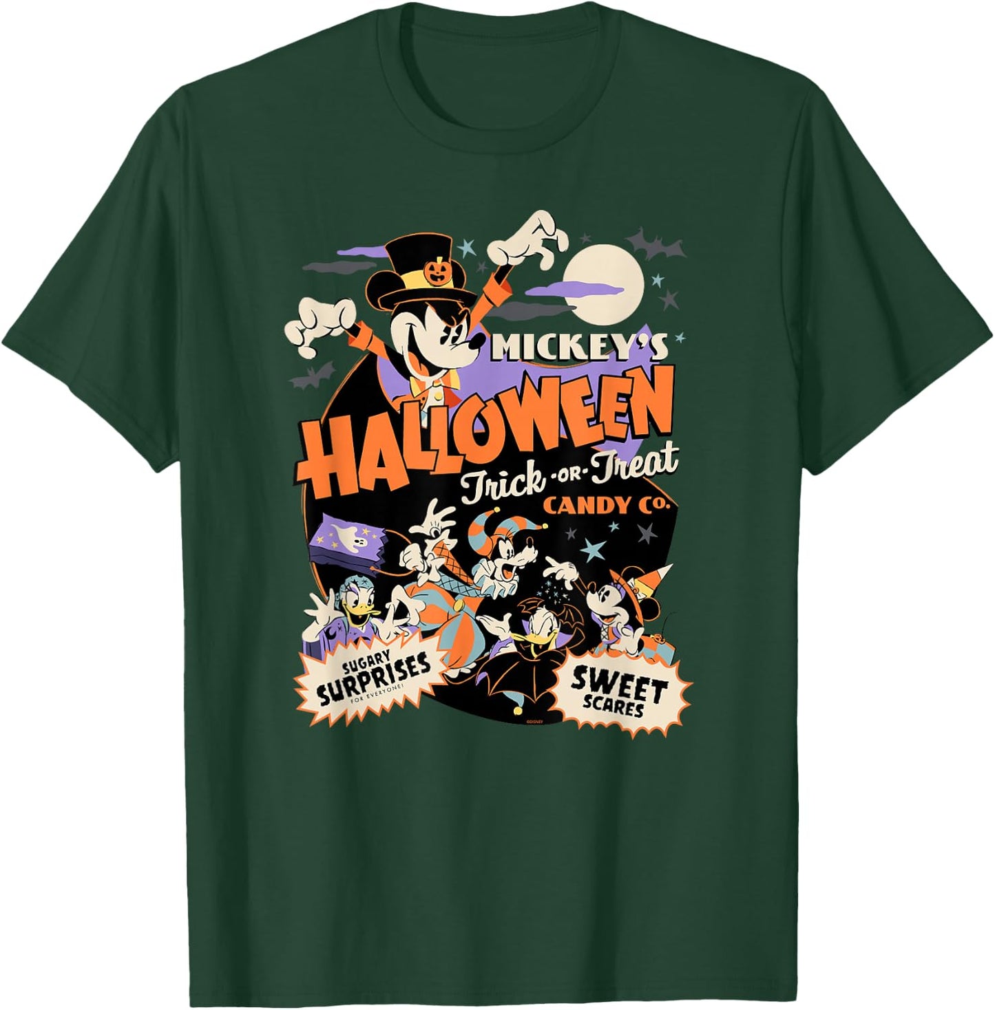 Disney Mickey’s Halloween Trick or Treat Candy Co. Small T-Shirt - T-Shirt | Forest