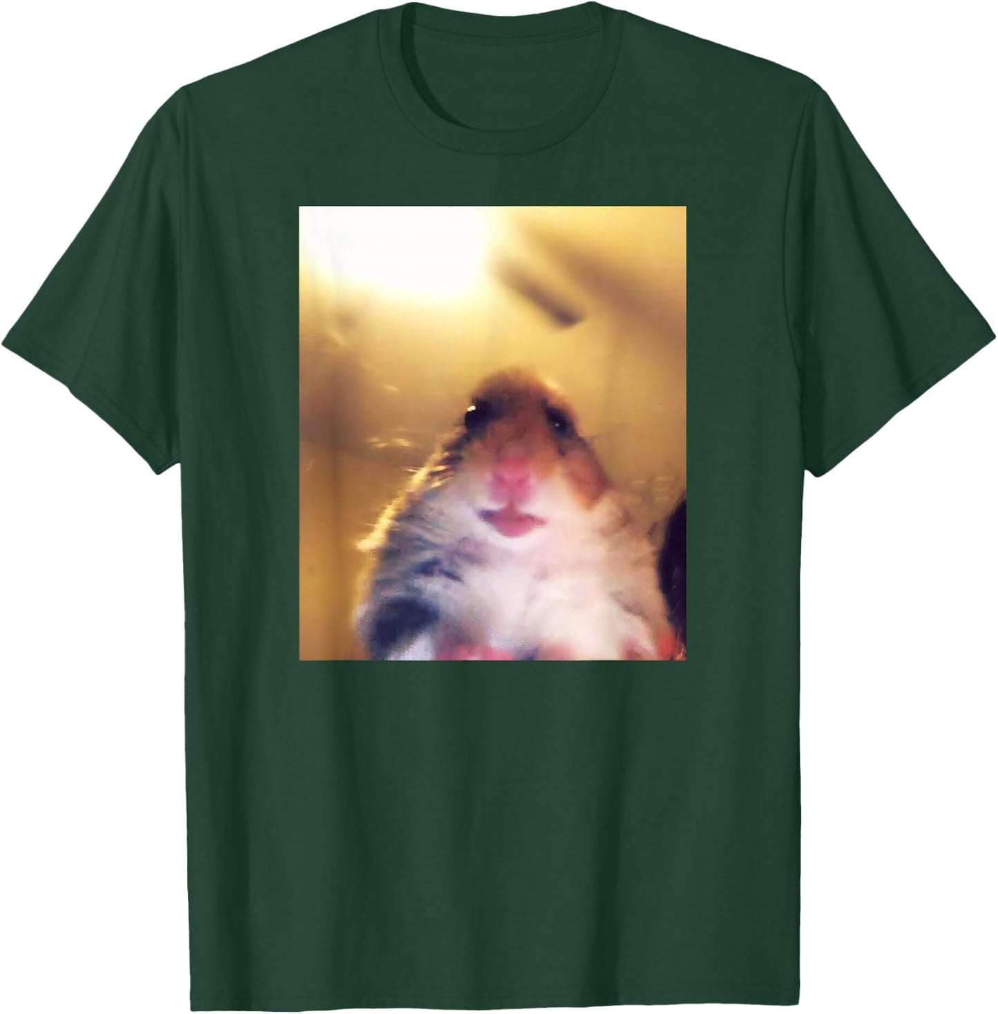Staring Hamster Meme Front Camera T-Shirt - T-Shirt | Forest