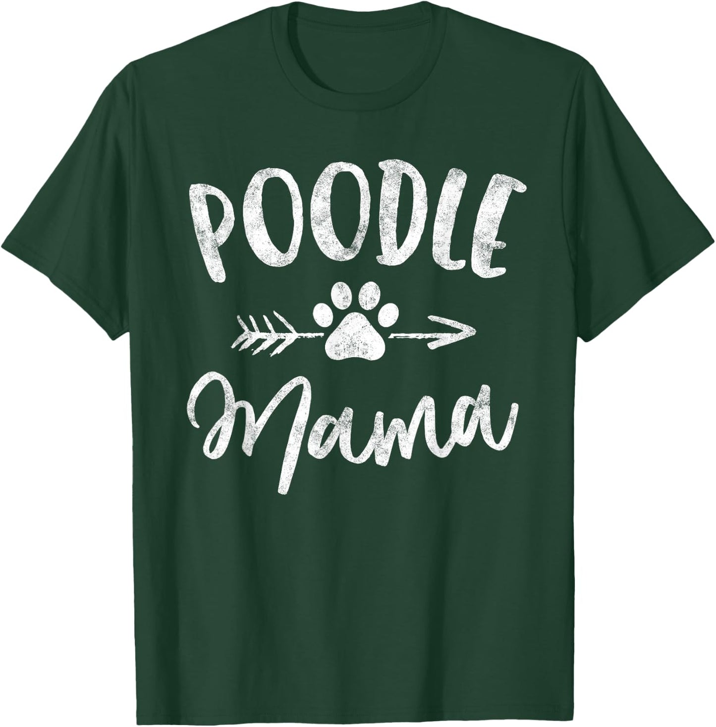 Poodle Mama Shirt Poodle Lover Owner Gifts Dog Mom Women Girls Kids T-Shirt - T-Shirt | Forest