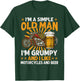 I Am A Simple Old Man I'm Grumpy I Like Motorcycles And Beer T-Shirt - T-Shirt | Forest