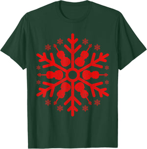 Violinist Orchestra Christmas Day Gift Snowflake Violin T-Shirt - T-Shirt | Forest