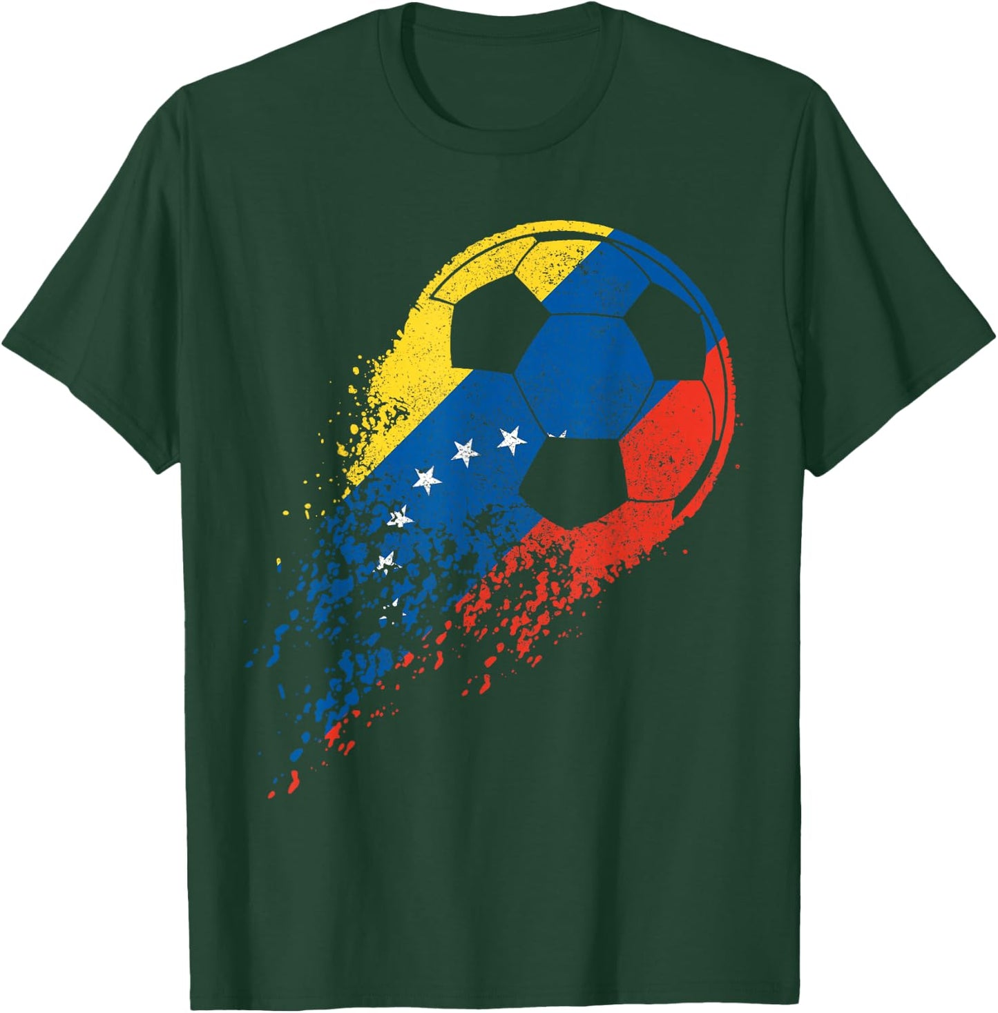 Venezuelan Pride Football Player Flag T-Shirt - T-Shirt | Forest