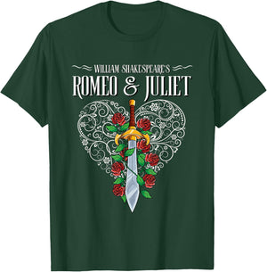 Romeo and Juliet, William Shakespeare, Literature Theatre T-Shirt - T-Shirt | Forest
