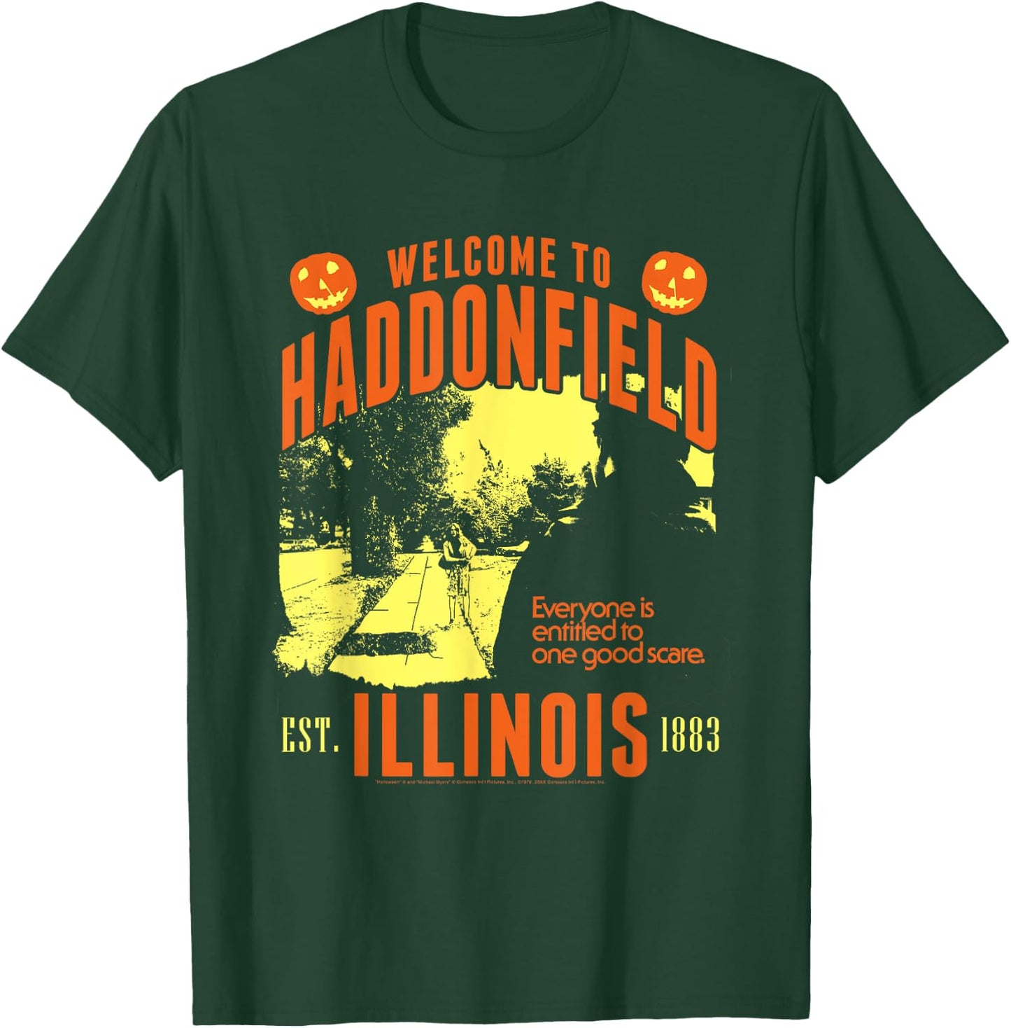 Halloween Welcome to Haddonfield T-Shirt - T-Shirt | Forest