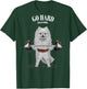 Fox Republic Design -Adults & Kids Black Cotton 100% Short Sleeve Small Classic Fit Modern Cartoon Dog White Pomeranian Dog Weightlifting in Fitness Gym T-Shirt - T-Shirt | Forest