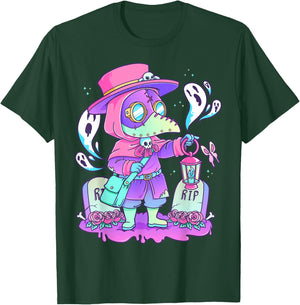 Pastel Goth Cute Creepy Plague Doctor Kawaii Menhera Wiccan Small T-Shirt - T-Shirt | Forest