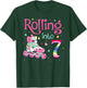 7th Bday Rolling Into 7 Birthday Girl Roller Skate Party T-Shirt - T-Shirt | Forest