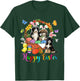 Three Bunny Bernedoodle Dogs In Easter Eggs Basket T-Shirt - T-Shirt | Forest