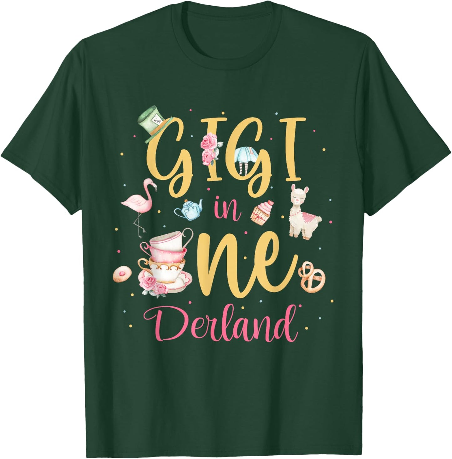 Gigi In Onederland Shirt - Grandma Of The 1st Birthday Girl T-Shirt - T-Shirt | Forest
