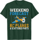 Weekend Forecast Rc Planes and scattered Parts RC Plane T-Shirt - T-Shirt | Forest