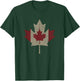Vintage Canada Flag Shirt Maple Leaf Canadian Pride T-Shirt - T-Shirt | Forest