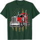 Patriotic Truck Driver American Flag Shirt Trucker Gifts Men T-Shirt - T-Shirt | Forest