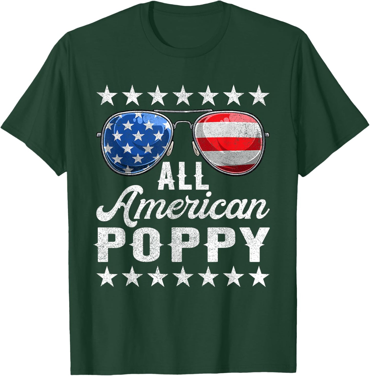 All American Poppy Shirt, 4th Of July Matching Outfit Family T-Shirt - T-Shirt | Forest