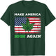 Make America High Again Weed Marijuana Pot Leaf USA Flag Women Men T-Shirt - T-Shirt | Forest