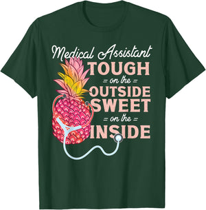 Certified Medical Assistant Pineapple CMA T-Shirt - T-Shirt | Forest