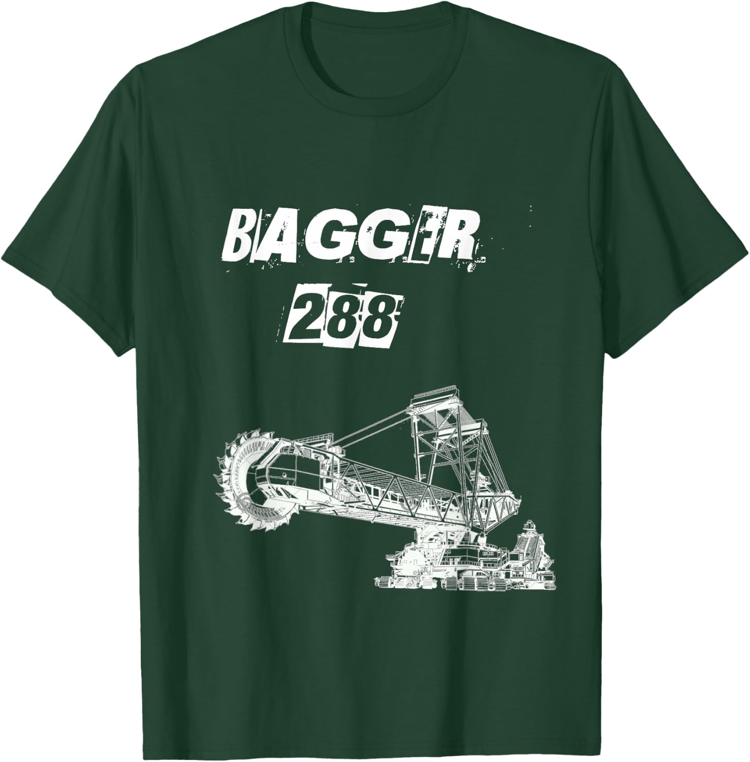 Bagger 288 T Shirt - Giant Bucket Wheel Excavator T-Shirt - T-Shirt | Forest