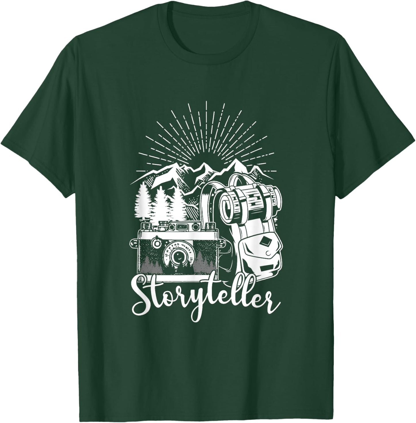 Storyteller Photographer Nature Mountains Photography Photo T-Shirt - T-Shirt | Forest