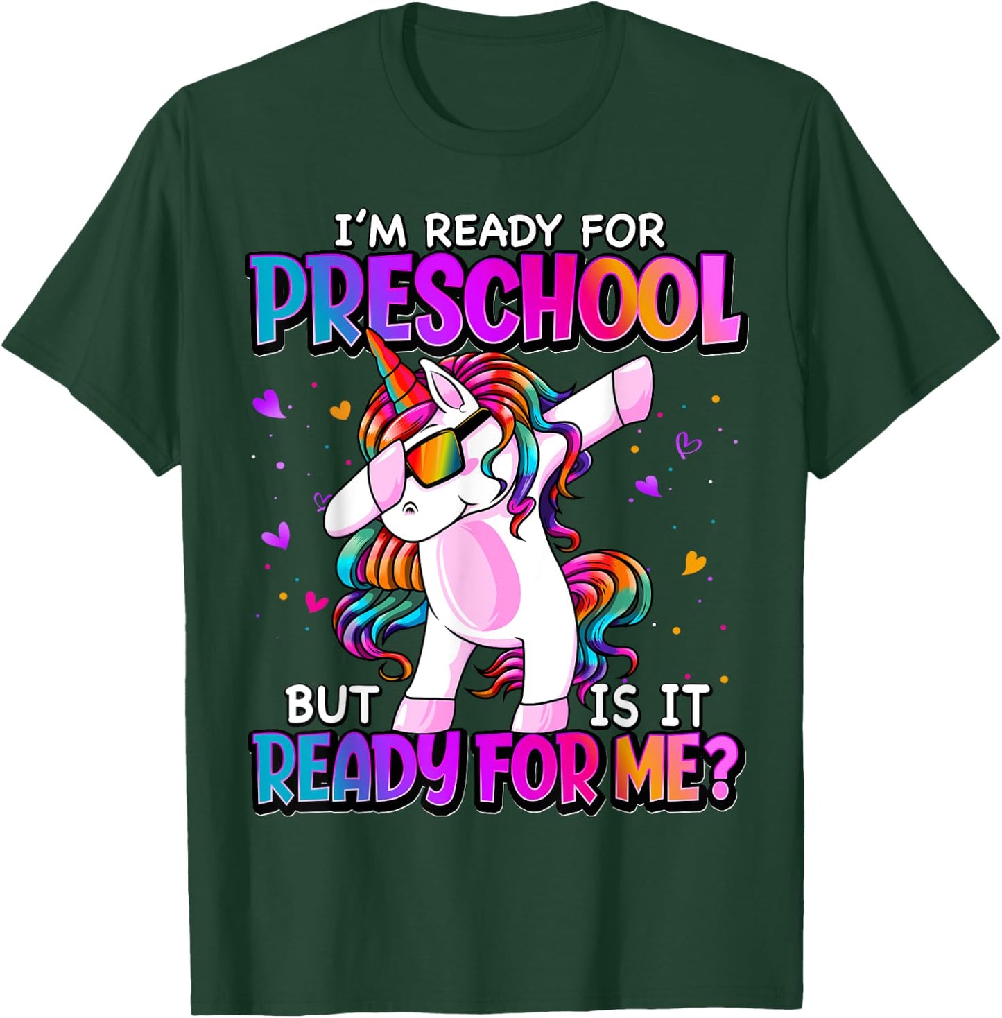 I'm Ready For Preschool Shirt Back To School Preschool Girls T-Shirt - T-Shirt | Forest